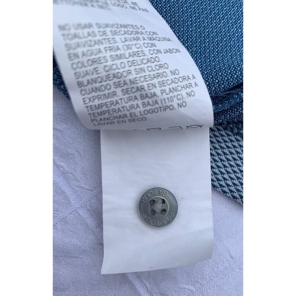 PGA Tour Polo Shirt Mens 2XL Blue Check Short Sleeves Golf Shirt XXL - Picture 10 of 10